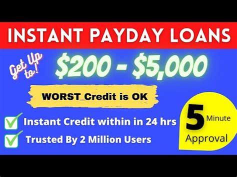 5000 Payday Loans